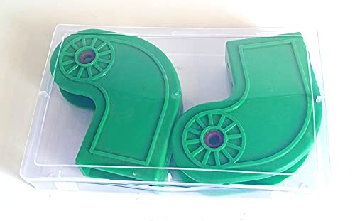 Image of Library Ladder Bottom Wheel Kit (2 Pcs)(Green)