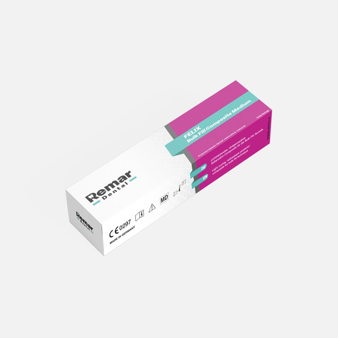FELIX Bulk Fill Composite Dentale Indurente per Riempimento Sfuso Professionale 2x2g