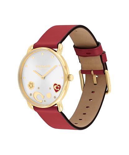 Coach Elliot Women's 2H Quartz Watch - Calfskin Leather Strap - Sparkling Crystal Accents - Premium Fashion, Everyday Wear - Gift for Her - 36mm2