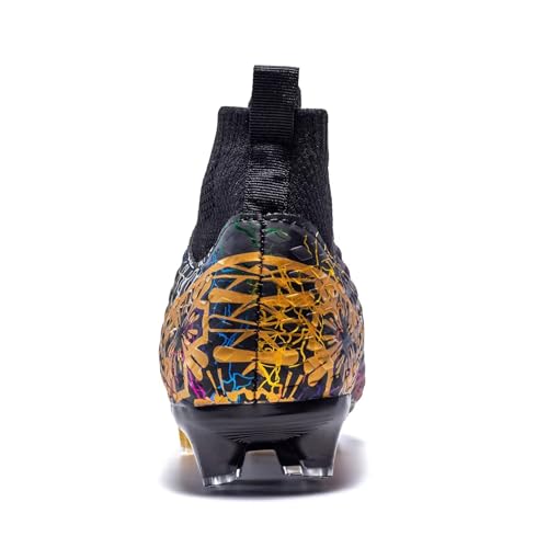 Curunect 9330 Boys Girls Soccer Cleats Lightweight High-Top Training Football Shoes For Youth Non-Slip Kids Soccer Futsal Shoes thumb #4
