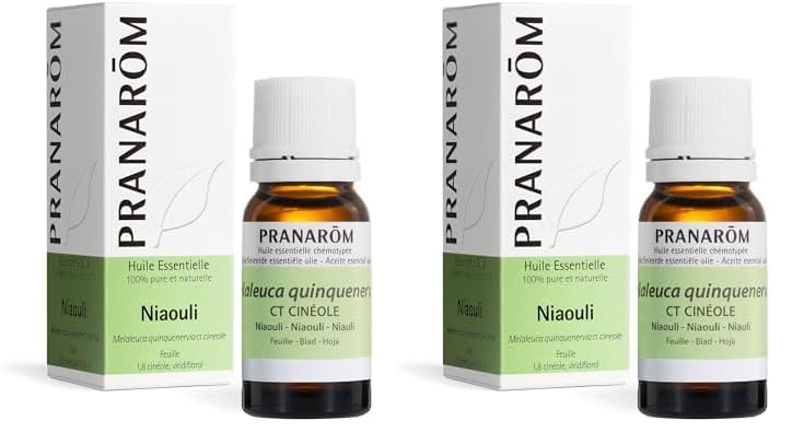 PRANAROM Aceite Esencial Melaleuca Quinquenervia 10 ml (Paquete de 2)