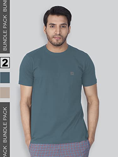 Image of Lux Nitro Pack of 2 Men's Round Neck Tshirt