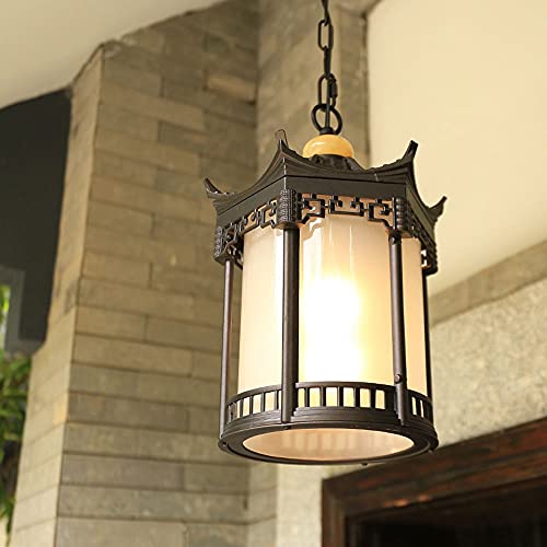 Lustre de lanterne d'extérieur pour illuminer votre pavillon de cour