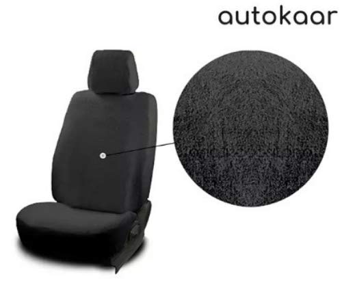 Image of autokaar Cotton Fabric Heavy Black Towel SEAT Cover for TATA Nano