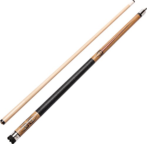 Viper by GLD Products Sinister 58" 2-Piece Billiard/Pool Cue, Natural Ash with Amber/Black Points, 21 Ounce (50-1252-21)