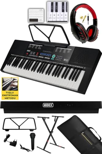 PS-2500KS LED Ekran 61 Tuşlu Org Klavye (Stand Çanta Kulaklık Adaptör Notalık)