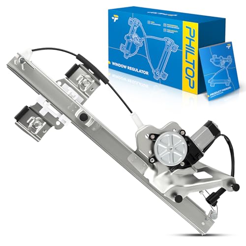 Image of PHILTOP Front Right Passenger Side Power Window Regulator and Motor Assembly Compatible with 2000-2005 Buick LeSabre Replace 741-761