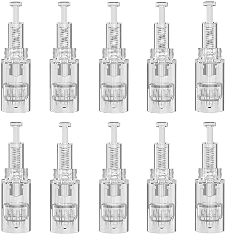 PIPM Microneedling Dermapen Needle Cartridges, for Face Skin Care Microneedle Derma pen Set (10 PCS 12-Pin) UK-12-J114