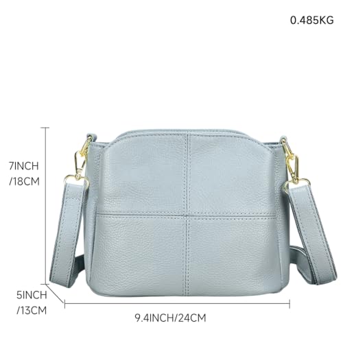 Image of MASIWEI Genuine Leather Crossbody Bag for Women Small Purse Hobo Handbag