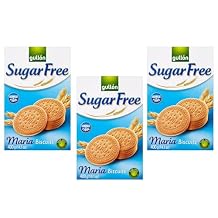 Gullon Sugar Free Maria 400g - لا يوجد سكر مضاف | مصدر الألياف | منتج من إسبانيا | English Marie - Brilliant For Dunking Sugar Free Maria 400g، 3 Pack