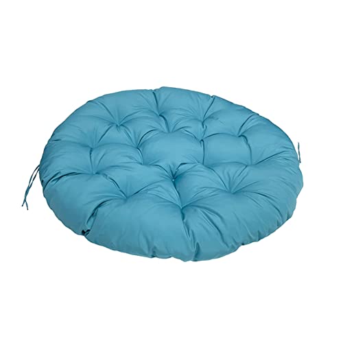 Boomshy Waterproof Papasan Chair Cushion Thickened Papasan Seat Cushion Egg Seat Cushions Soft Egg Hammock Swings Chair Pads Indoor Outdoor-(Only Cushion) (47.2 X 47.2 In, Peacock Blue) #TOP1