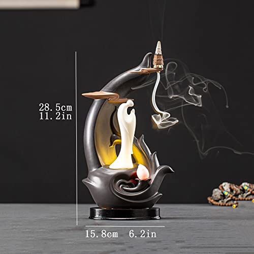Porte-encens cascade de fumée idéal comme accessoires de méditation guidée