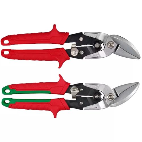 Wire Rope Cutters Fits forMilwau kee 48-22-4553 Offset Aviation Snip Set w/Color Coded Handles - 2 PC