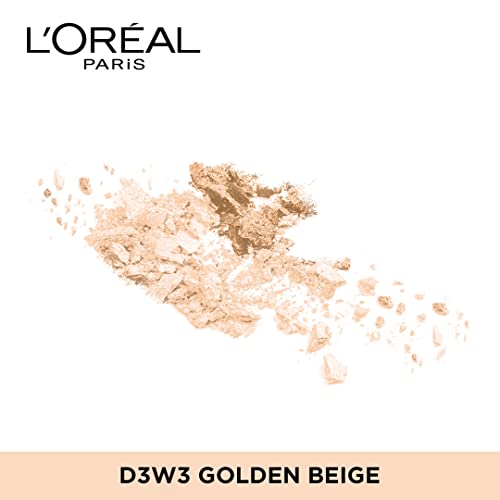 L'Oreal Paris Pressed Powder Foundation, Lightweight and Blendable, Verstile Coverage, Matches Skintone, True Match, Golden Beige D3W3, 9g - Image 3