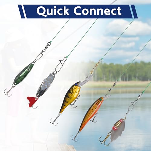 image for AGOOL Fishing Swivels Terminal Tackle Kit, 175pcs Swivels Fishing Tack