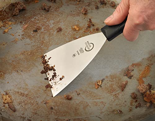 Image of Mercer Culinary Millennia Grill Scraper, 4 Inch x 4-1 /2 Inch Blade, Black Handle