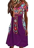OMZIN Womens Casual Boho Floral Deep V Neck Long Evening Dress Cocktail Party Maxi Dresses Purple S OMZIN Womens Casual Boho Floral Deep V Neck Long Evening Dress Cocktail Party Maxi Dresses Purple S