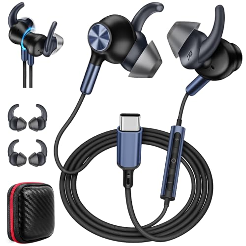 Casque filaire de type C Apple compatible avec micro réduction bruit et aimant