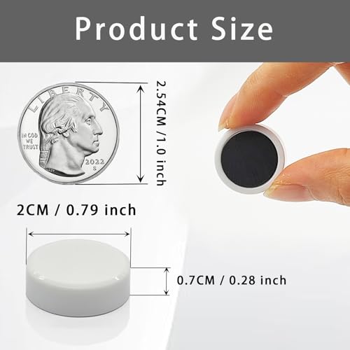 ZDZBLX Fridge Magnets, 80Pcs Strong Small Magnets for Whiteboard Heavy Duty Mini Round Magnet - Image 2