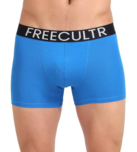 Image of Freecultr Organic Cotton Elastane Stretch Underwear for Men Breathable Comfortable Trunks Innerwear Sweat Absorbing Undergarments with Ultrasoft Waistband