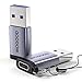 Produktbild MOGOOD USB C Buchse auf USB Stecker Adapter Typ C auf A Ladekabel Adapter USB C auf USB Adapter Kompatibel mit AirPods 3,iPad Mini/Air, iPhone 13/12 Pro Max, Apple Watch Series 7 usw