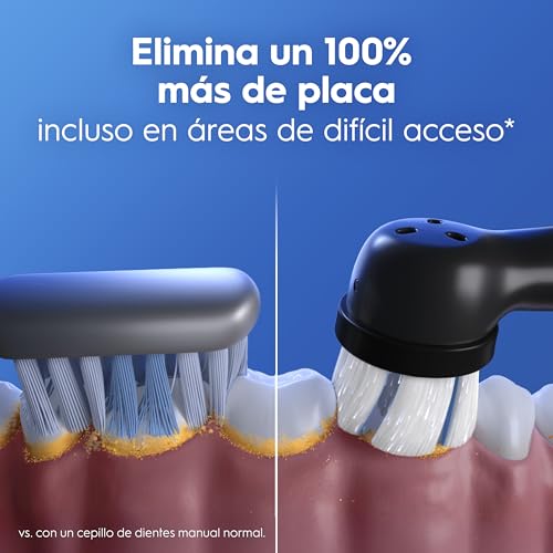 Miniatura 6 de Oral-B iO 2 Cepillo de Dientes Eléctrico con 1 Cabezal, Negro Noche | Cepillo Dental Suave con Encías, 3 Modos de Cepillado, Sensor de Presión, Temporizador, Estuche de Viaje, Embalaje de Cartón