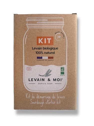 MYLEVAIN - Box Kit LEVAIN avec Souche LEVAIN BIO Millésime 2009 – Sourdough Starter Kit – Réveil 24h