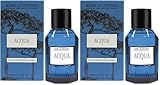 JEANNE EN PROVENCE   Parfum Homme Acqua   Eau de toilette   Flacon Vaporisateur 100 ml   Fabriqué en France à Grasse (Lot de 2)