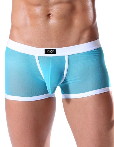 DIQ Men's Underwear Sexy Mesh Trunk