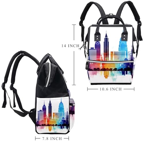 Sac à dos voyage architecture colorée pour escapades urbaines