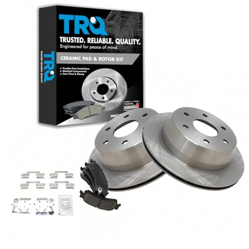 Image of TRQ Rear Ceramic Brake Pad & Rotor Kit