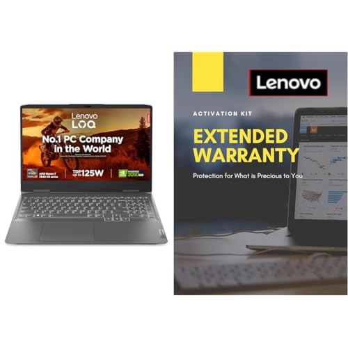 Image of Lenovo LOQ AI Powered AMD Ryzen 7 7840HS 15.6 inch (39.6cm) FHD IPS 144Hz 350Nits Gaming Laptop (16GB /512GB SSD /Win 11 2 Year Extended Warranty with Onsite Service (5WS0K75664)