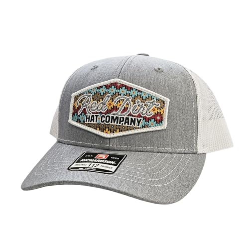 Image of Red Dirt Hat Company Youth Lasso Grey and White Cap Grey