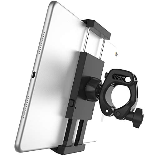 APPS2Car 2-in-1 Tablet Mount and Phone Holder Compatible with Stationary Bicycle, Treadmill, Elliptical