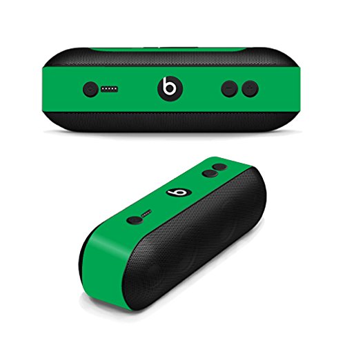 MightySkins Skin Compatible with Beats by Dr. Dre Pill Plus - Solid Green | Protective, Durable, and Unique Vinyl Decal wrap Cover | Easy to Apply, Remove, and Change Styles | Made in The USA