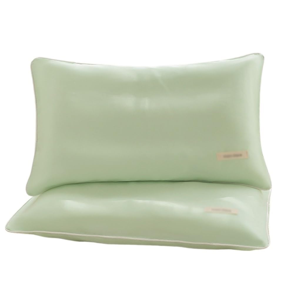 Oreiller à mémoire de forme premium avec housse en latex de soie glacée
