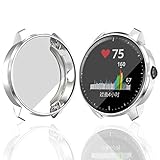Haojavo Compatible with Garmin Vivoactive 3 Music Screen Protector Case, Soft Plated TPU Scratch-Proof Full Protective Protector Cover for Garmin Vivoactive 3 Music Smartwatch Bands Accessories