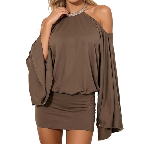 Robe bustier dos nu style Y2K ample et confortable en soirée