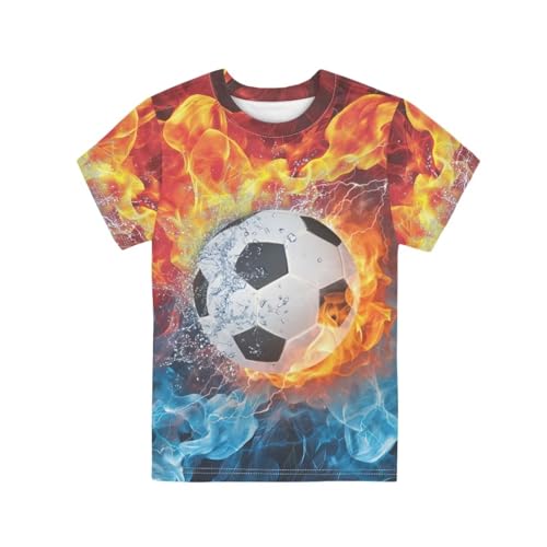 Image of JEOCODY Boys Girls Graphic Tees Funny 3D Printed Short Sleeve T-Shirts 3-16T