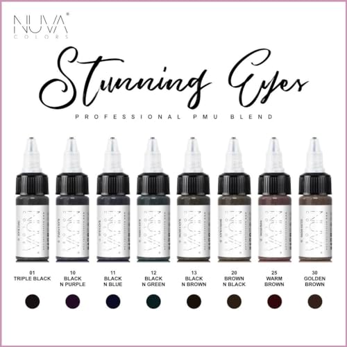 Nuva Colors Permanent Eyeliner Pigment 8-Pack miniatura 3