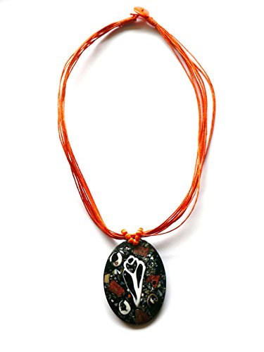 Collar, cadena, piedras, joyas, diseño de concha