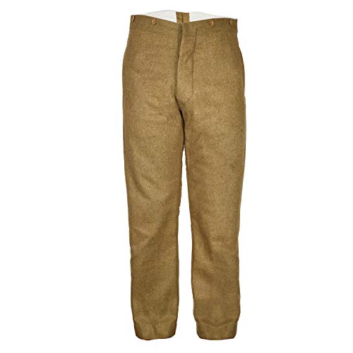 warreplica WW1 1902 British Battledress Service Dress SD Trousers - Khaki - Sizes 28 to 46 - Customizable