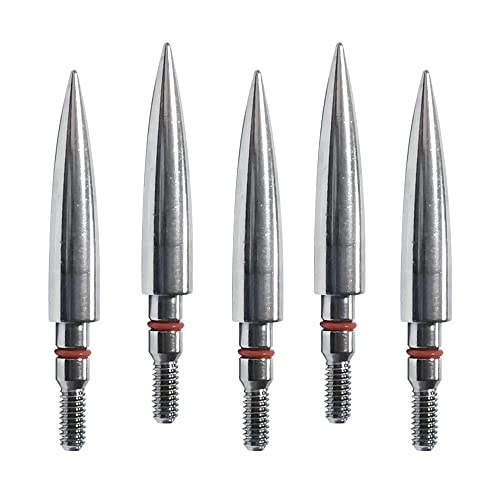 Image of 100 /125 /150 /200 /300 Grains Archery Field Points Practice Field Tips, Archery Target Practice Hunting Arrow Tip for Recurve, Compound Bow Crossbow, Stainless Steel Screw in Broadheads