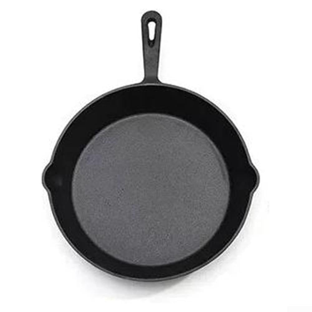 Sartén de hierro fundido de 25 cm para asar verduras y freír en estufa de cocina