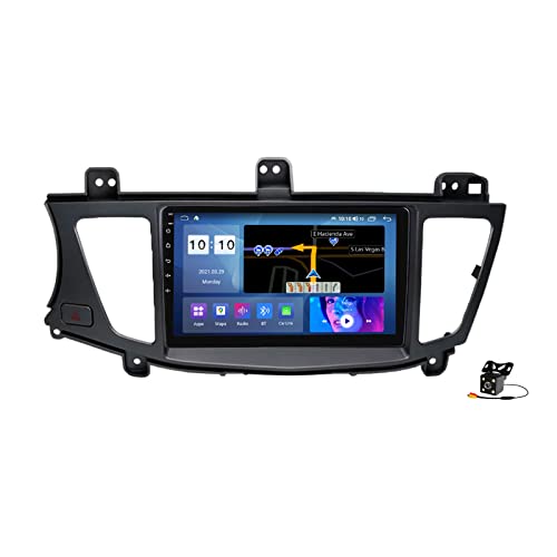 HTXPSM Android 10.0 - Reproductor de DVD estéreo para coche, navegación GPS táctil, radio 2 DIN para Kia Cadenza/K7 2011-2012, navegación GPS, pantalla táctil de 9 pulgadas, reproductor multimedia MP