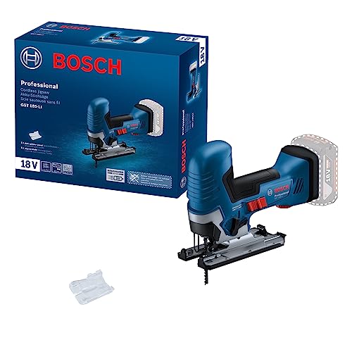 Bosch Professional GST 185 LI Scie sauteuse sans fil (18 V, Solo, 0-3500 course/min, profondeur de coupe dans le bois : 125 mm, dans un carton)
