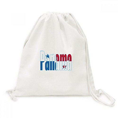 Sac a dos cordon Panama toile durable avec motif pays