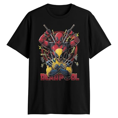 Marvel Deadpool 3 Wolverine Claws Our Danger T-Shirt (Black,Medium) - image 1