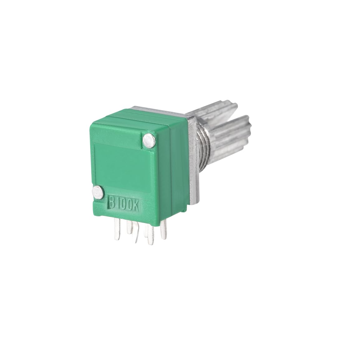 sourcing map 100KOhm Variable Résisteur Double Rotatif Carbon Film Cône Potentiomètre 10Pcs