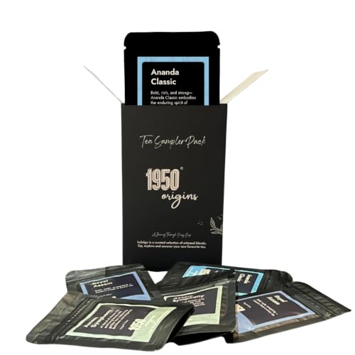 Image of 1950 Origins Milk Tea Sampler Pack | Premium Black Tea | Assorted Tea Pack | Pure Assam Leaves | 100% Natural Loose Leaf | Rich, Flavourful and Fresh | 10g x 6 packs